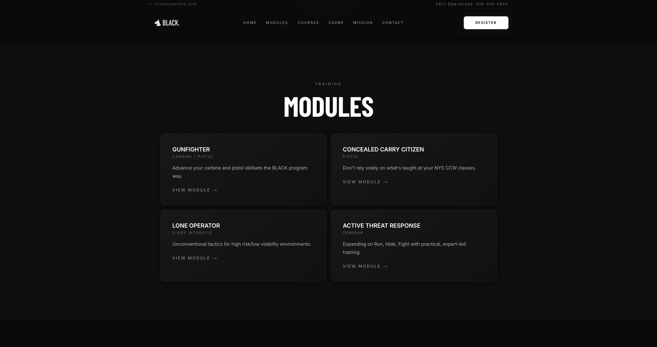 Training modules